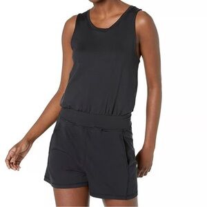 NWT Sweaty Betty Size M Gary Sleeveless Romper Black